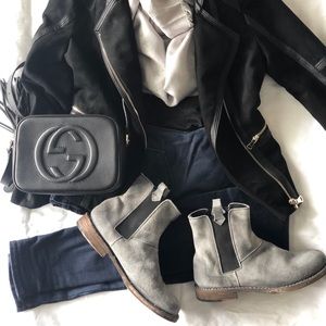 Bed Stu Suede Leather Chelsea Boots